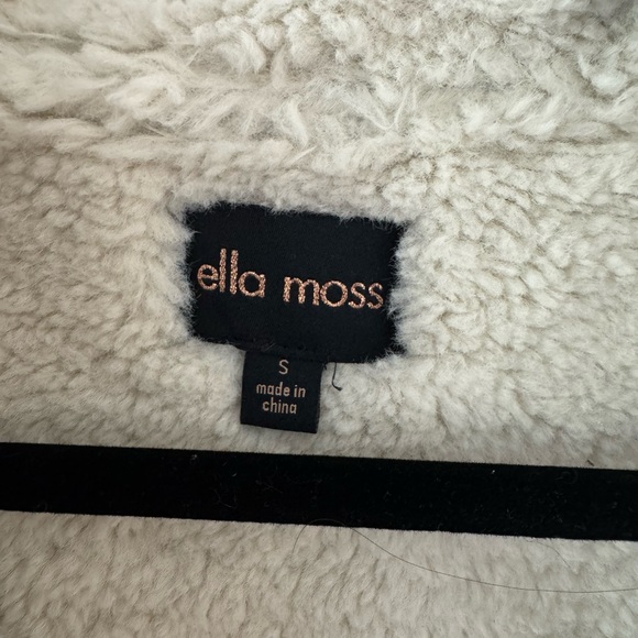 Ella Moss Black and Gray Teddy Jacket - Picture 2 of 5